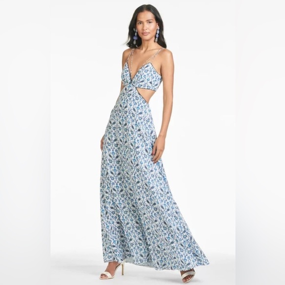 NWTSachin + Babi Blue Vine Print Heather Dress Size 6 & 10